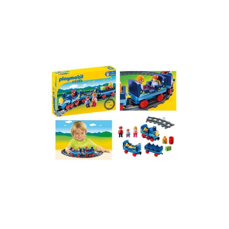 vias tren playmobil 123